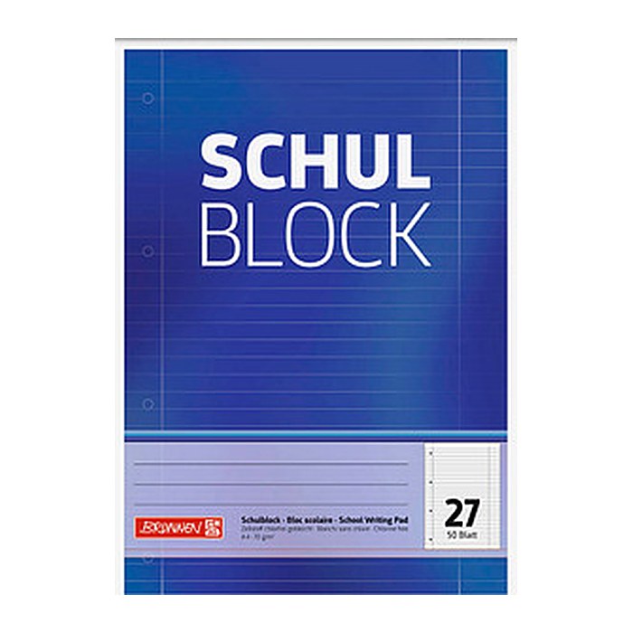 BRUNNEN Briefblock DIN A4 liniert Lineatur 27, 1 St.