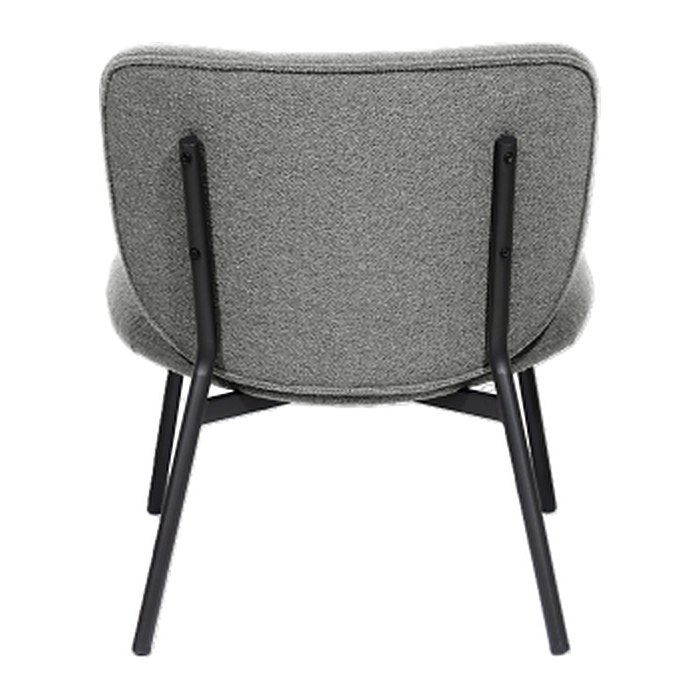 meet powered by PAPERFLOW Sessel TWIST grau schwarz Stoff 60,0 x 53,0 x 82,0 cm, 1 St.