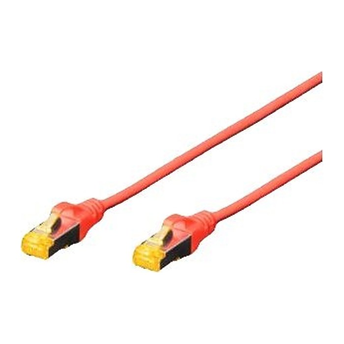 DIGITUS CAT 6A S/FTP Patchkabel, 10m, rot