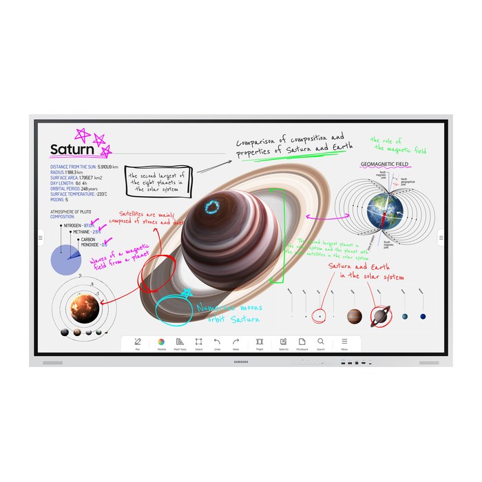 SAMSUNG Flip Pro WM85B digitales Whiteboard, weiß, 214,6 cm (85,0 Zoll)