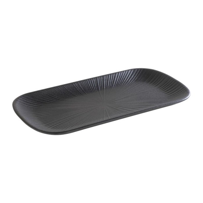 APS Tablett Nero GN 1/3 schwarz länglich 32,5 cm, 1 St.