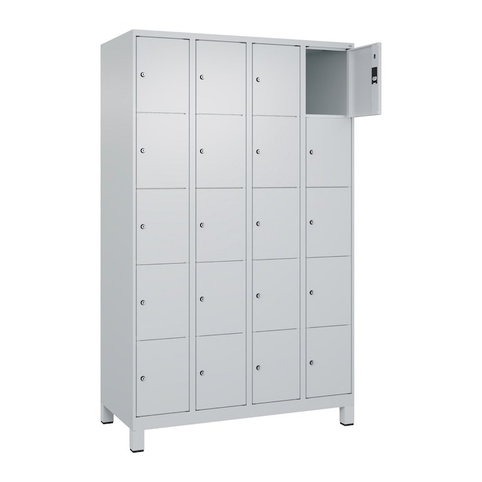 CP Schließfachschrank Classic Plus lichtgrau 080010-405 S10009, 20 Schließfächer 120,0 x 50,0 x 195,0 cm