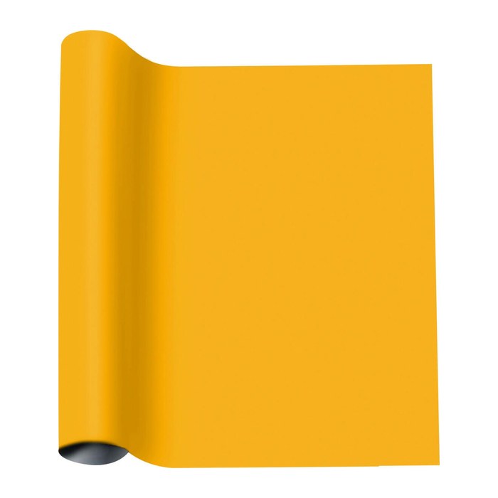 plottiX PremiumFlock Bügelfolie gelb Flock-Folie 32,0 x 50,0 cm, 1 Rolle