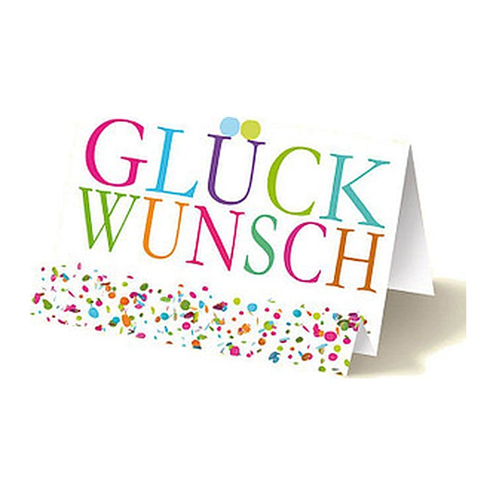 LUMA Glückwunschkarte Konfetti NM_ATEK265 DIN B6, 1 St.