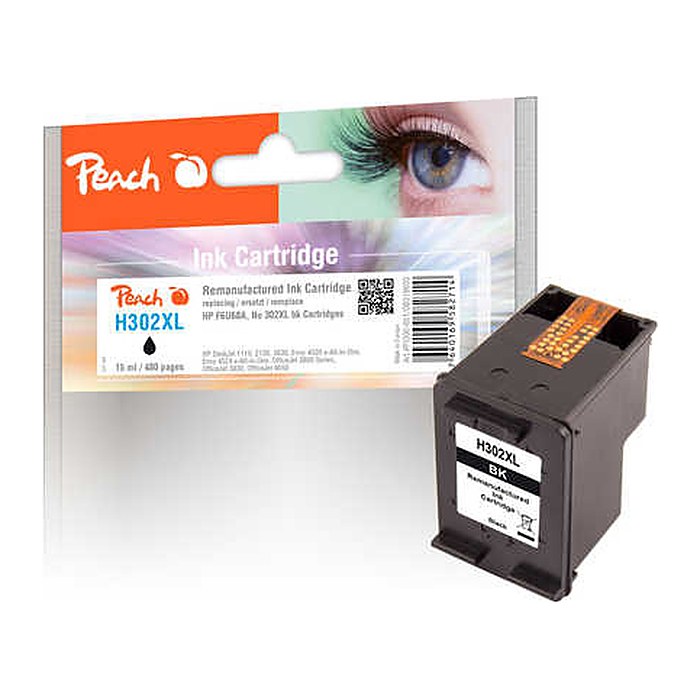 Peach Patrone HP Nr.302XL F6U68A schwarz komp