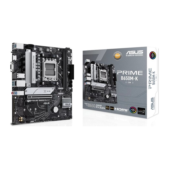 ASUS PRIME B650M-K (AMD,AM5,DDR5,mATX)