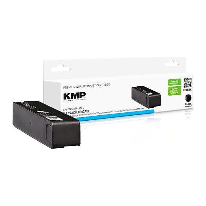 KMP H165BX schwarz Druckerpatrone kompatibel zu HP 973X (L0S07AE)