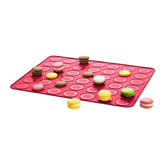 LURCH Keksform FLEXI®FORM 42er Macarons 83020 Silikon Ø 38,0 x 30,0 cm, 1 St.