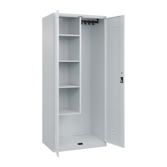 CP Putzmittelschrank Classic PLUS 080100-02 S10008 lichtgrau 4 Fachböden 80,0 x 50,0 x 185,0 cm, aufgebaut, 1 St.