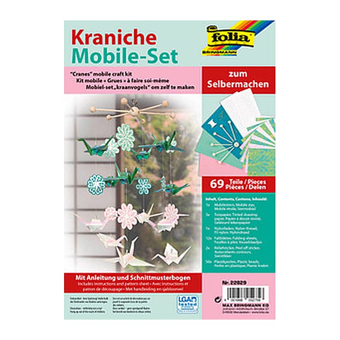 folia Mobile-Anhänger Kraniche mehrfarbig