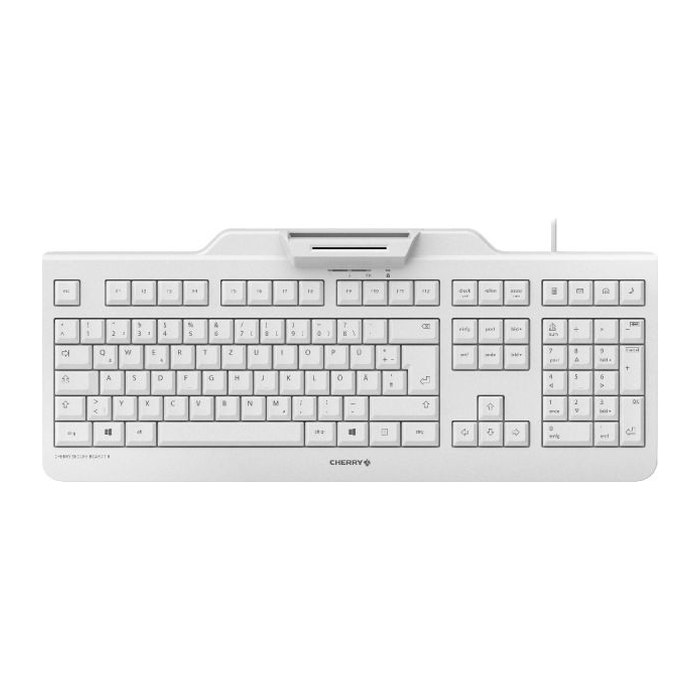 CHERRY SecureBoard 1.0 Tastatur Wired DE 1.80m hellgrau