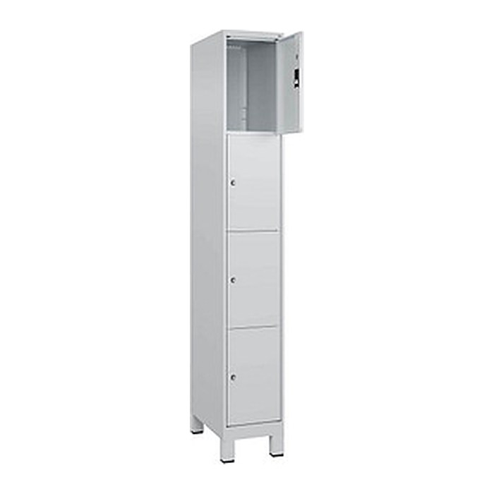 CP Schließfachschrank Classic Plus lichtgrau 080010-104 S10009, 4 Schließfächer 30,0 x 50,0 x 195,0 cm