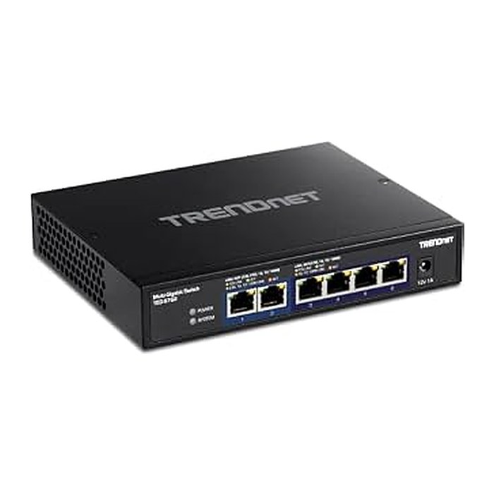 TRENDnet Switch 6-Port 2.5G Unmanaged 2x10G RJ45 WallMount