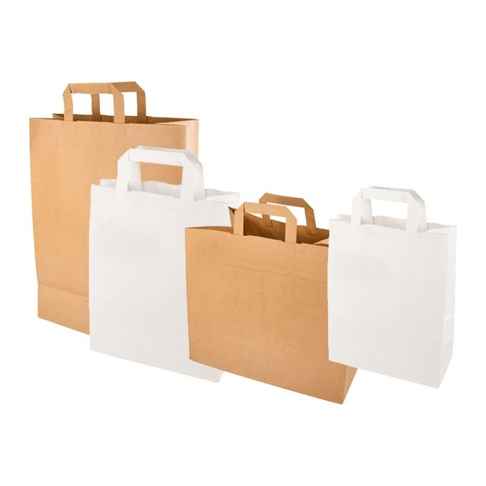 PAPSTAR Papier-Tragetaschen braun 32,0 x 27,0 cm, 50 St.