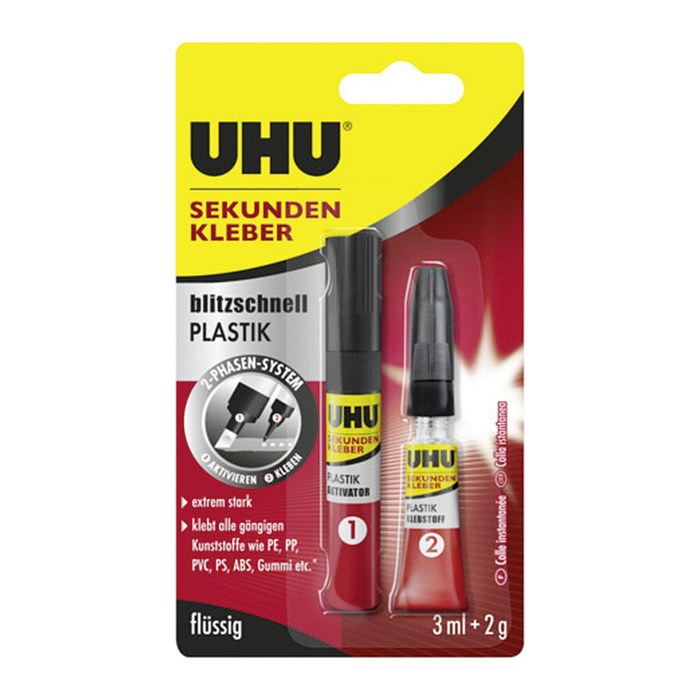 UHU PLASTIK Sekundenkleber, 1 St.