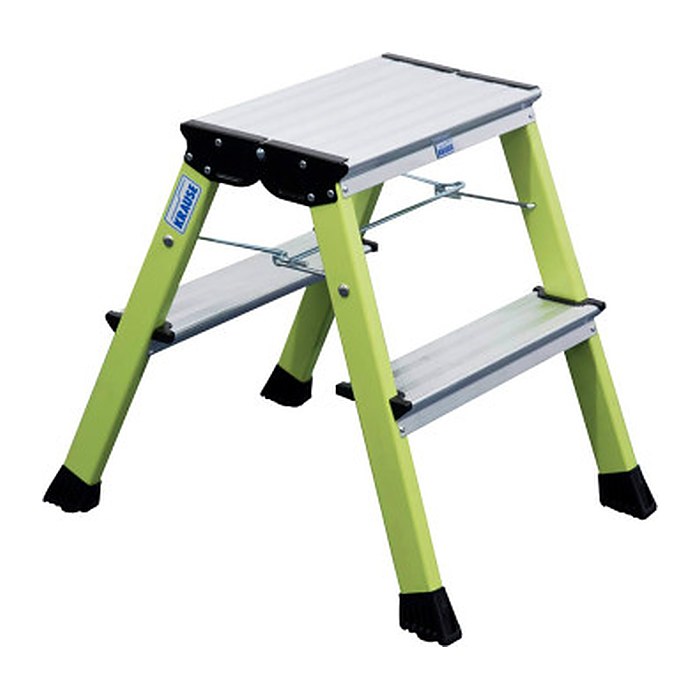 KRAUSE Klapptritt MONTO Rolly grün 2x 2 Stufen, H: 55,0 cm