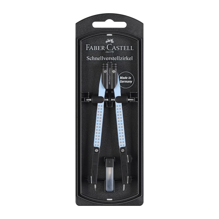 FABER-CASTELL Zirkel Grip sky blue, 1 St.