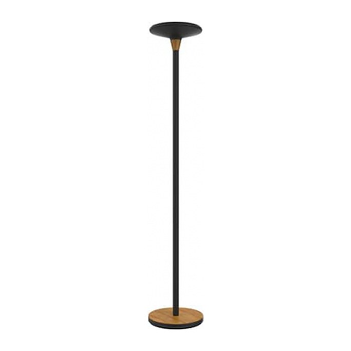 unilux BALY BAMBOO LED Stehlampe schwarz/bambus 44,6 W