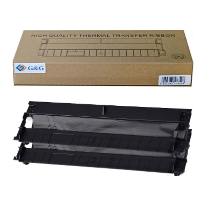 G&G Thermotransferband 2er Set für TD-810-BK 215mmx22m