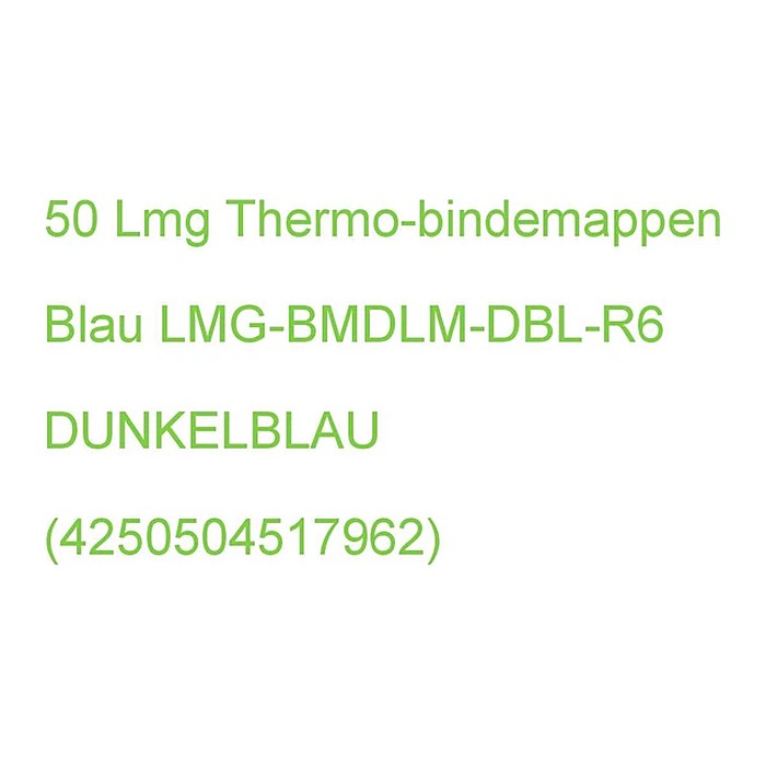 LMG Thermo-Bindemappen blau Lederkarton für 40 - 55 Blatt, 50 St.