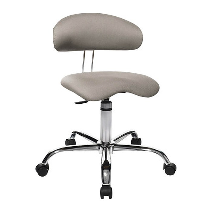 Topstar Bürostuhl Sitness® 40, ST290W53 Stoff grau, Gestell chrom