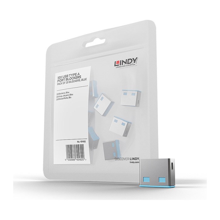 LINDY USB Typ A Portschlösser 10xBlau Erweiterung für 40452