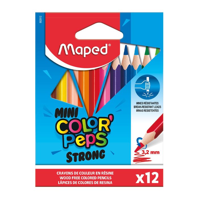 maped COLOR'PEPS STRONG Buntstifte farbsortiert, 12 St.