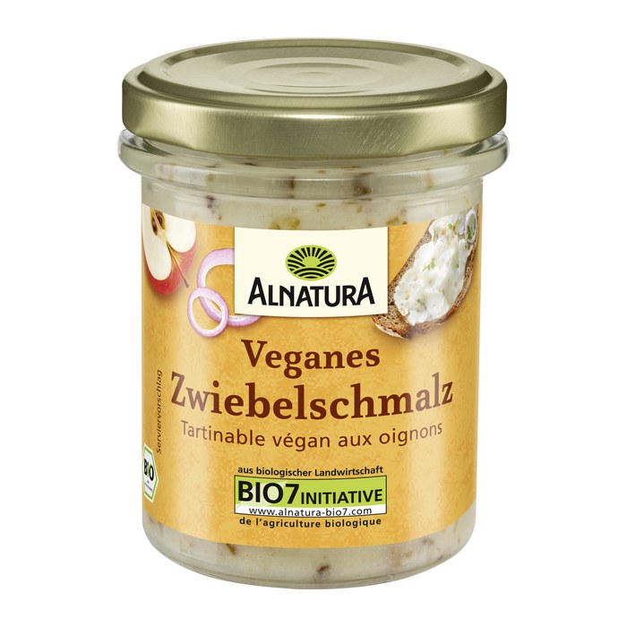 ALNATURA Bio Veganes Zwiebelschmalz Brotaufstrich, 150,0 g