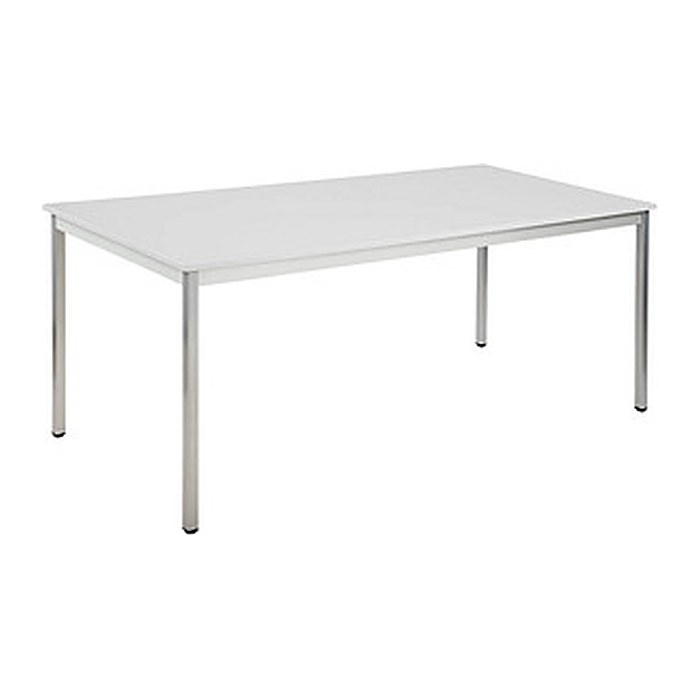 SODEMATUB Mehrzwecktisch lichtgrau, alu rechteckig, Vierkantrohr alu, 180,0 x 80,0 x 74,0 cm