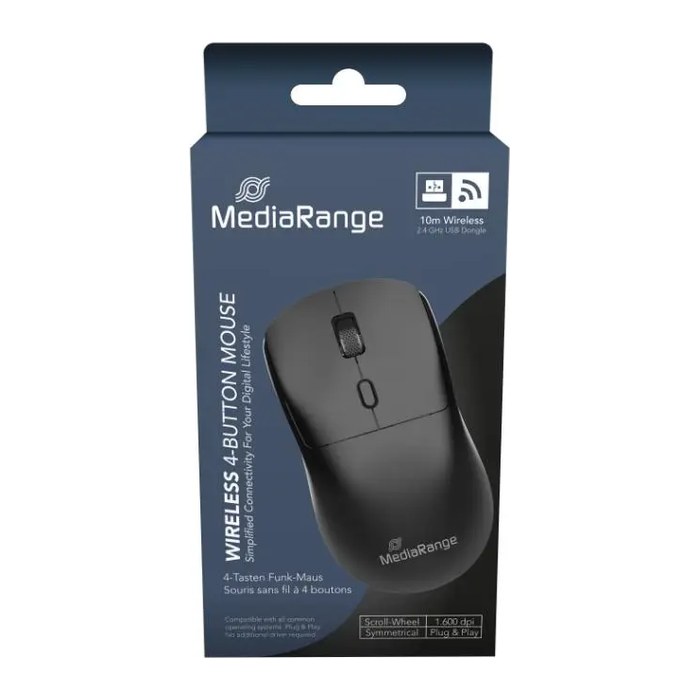 MediaRange MROS209 Maus kabellos schwarz