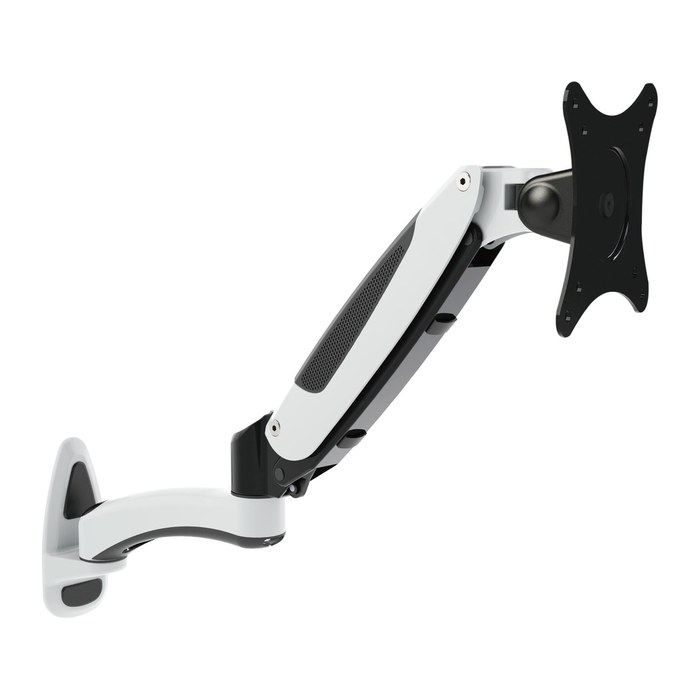 ergoleben Monitor-Halterung GS130WM EL0006 weiß, schwarz, silber für 1 Monitor, Wandhalterung