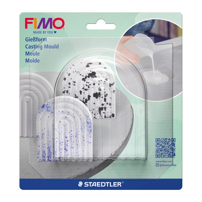 FIMO Gießform Schale Regenbogen