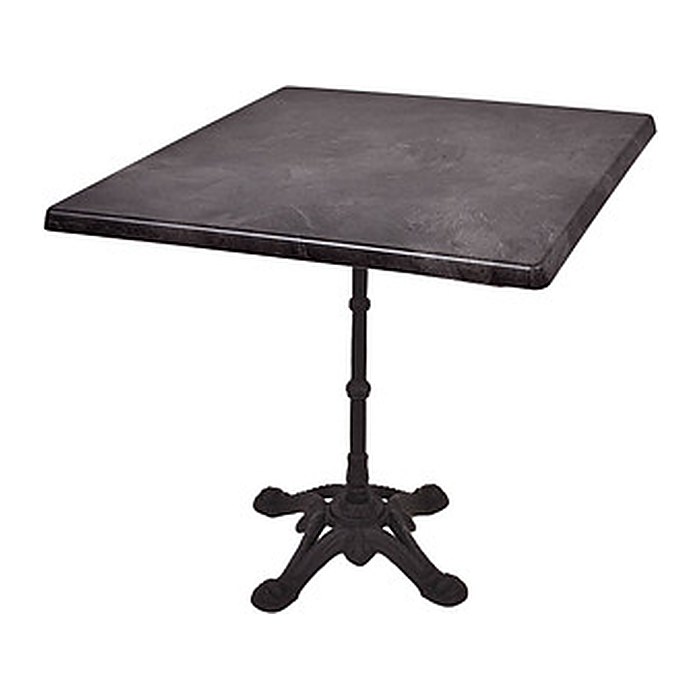 Garden Pleasure CIVETTA Bistrotisch quadratisch Spanplatte dunkelgrau 80,0 x 80,0 x 74,0 cm, 1 St.