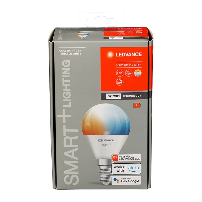 LEDVANCE WLAN-Lampe SMART+ WiFi Classic P40 TW E14 4,9 W matt, 1 St.