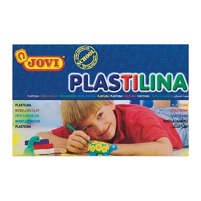 JOVI Knete PLASTILINA farbsortiert, 30 Farben je 50,0 g