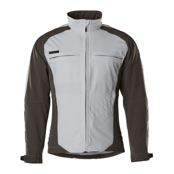 MASCOT® Herren Softshelljacke DRESDEN weiß, anthrazit Größe M