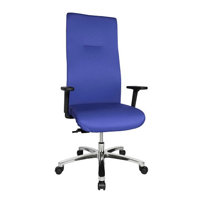 Topstar XXL Bürostuhl Big Star 30, BT390T W56 Stoff blau, Gestell alu