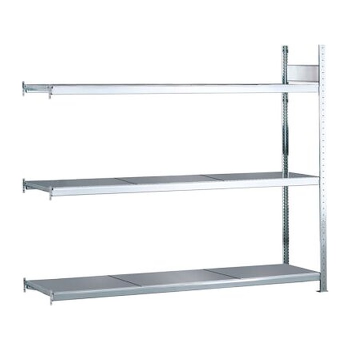 SCHULTE Anbau-Schwerlast-Weitspannregal WS 2000 15521 silber 225,0 x 40,0 x 200,0 cm