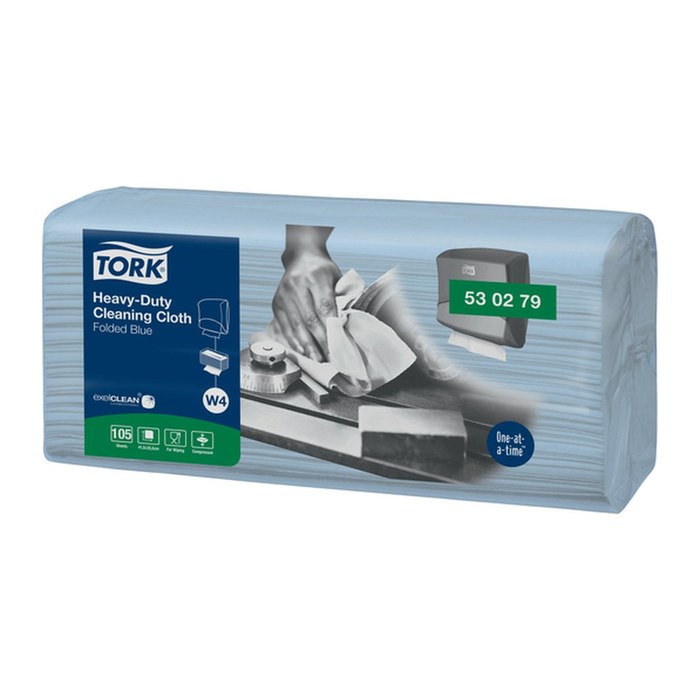 TORK trockene Reinigungstücher Premium W4 1-lagig blau, 420 Tücher