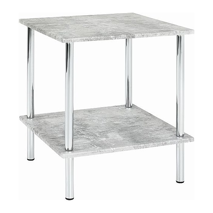 HAKU Möbel Beistelltisch quadratisch MDF-Platte Betonoptik 39,0 x 39,0 x 45,0 cm, 1 St.