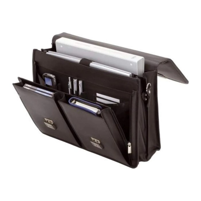 Alassio Aktentasche VENETO Lederimitat schwarz 47118