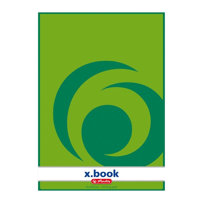 herlitz Briefblock x-book DIN A4 kariert Lineatur 22, 1 St.