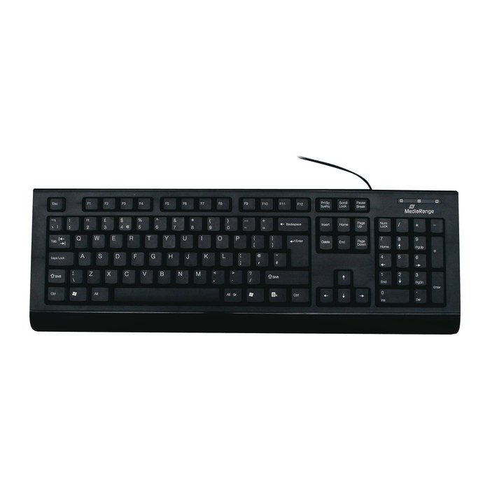 MediaRange Tastatur kabelgebunden QWERTY (UK) schwarz