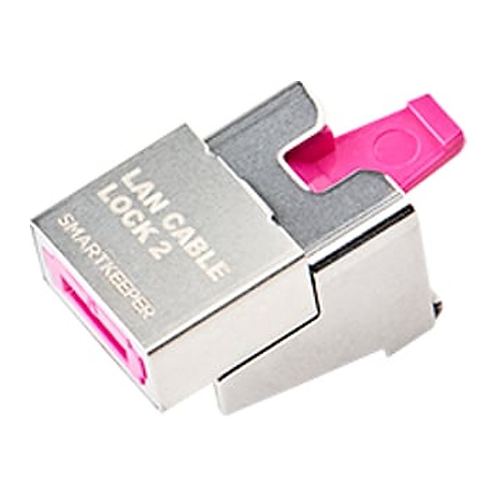 SmartKeeper Basic "LAN Cable" Lock 2 pink 5 Stk.+Key