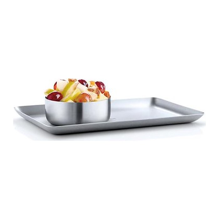 blomus Tablett BASIC silber rechteckig 25,0 x 15,0 cm, 1 St.