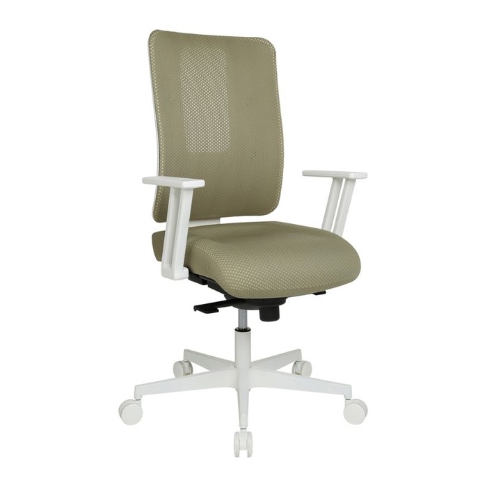 Topstar Bürostuhl Sitness Life 50, FY530E CR88 Stoff beige, Gestell weiß