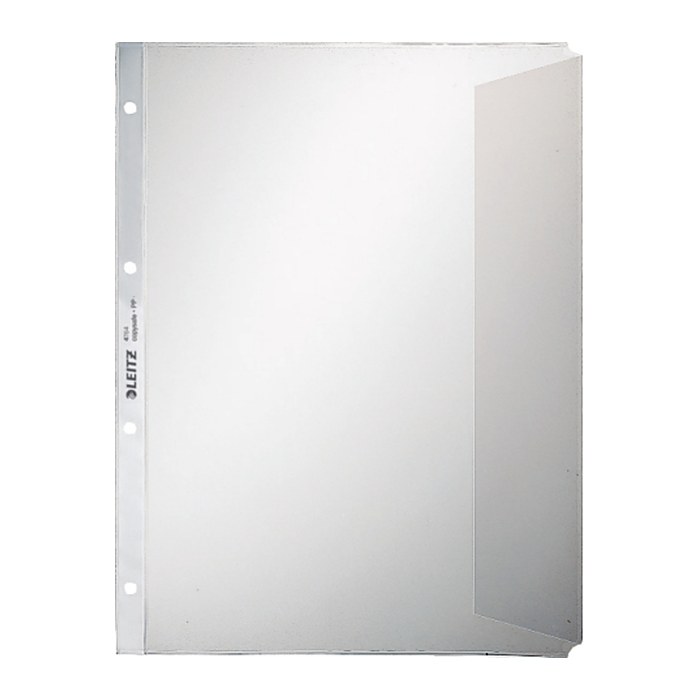 LEITZ Prospekthüllen 4764 DIN A4 transparent genarbt 0,12 mm, 50 St.