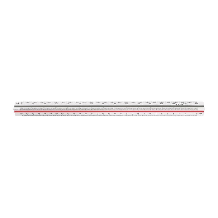 M + R Dreikantmaßstab 30,0 cm, weiß