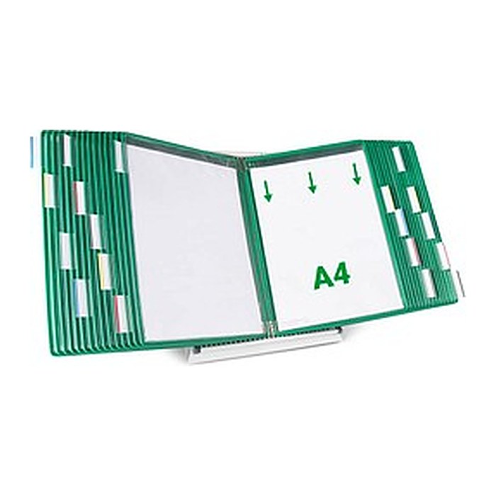 tarifold Sichttafelsystem 434305 DIN A4 grün mit 30 St. Sichttafeln, 1 St.