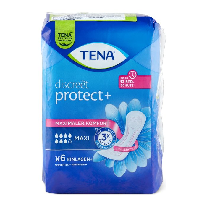 TENA Slipeinlagen discreet protect+ MAXI, 6 St.